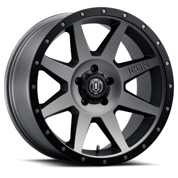ICON 1820908350TT Rebound 20x9 6x5.5 0mm Offset 5in BS Titanium Wheel