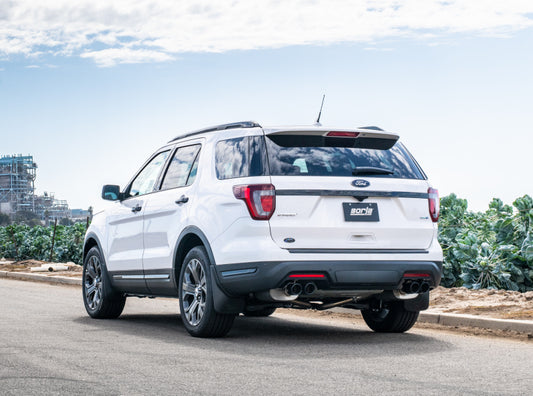 Borla 140765BC 18-19 Ford Explorer Sport 3.5L 2.5in 2.25in Diameter S-Type Exhaust Black Chrome 3.5in Tip