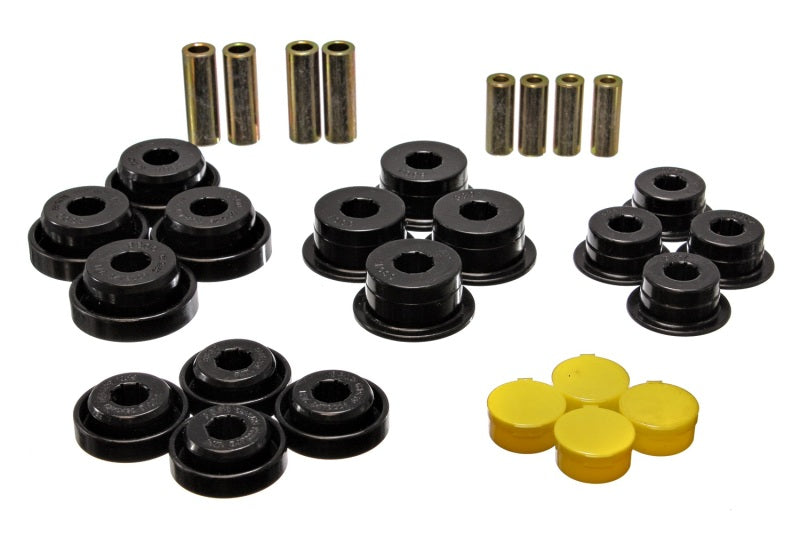 Energy Suspension 2.3107G 97-06 Jeep Wrangler TJ Blk Rear Control Arm Bushings (Must reuse OEM Outer Shells