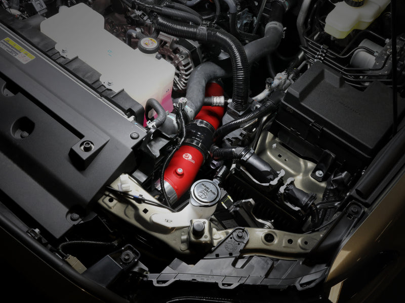 aFe 46-20724-R 2024+ Toyota Tacoma BladeRunner 2.5in & 3in Aluminum Hot & Cold Charge Pipe Kit - Red