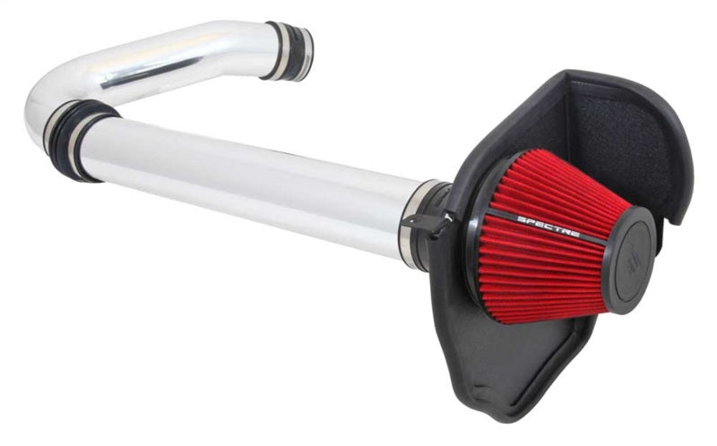 Spectre 9028 11-17 Challenger/Charger 3.6L Air Intake Kit - Polished w/Red Filter