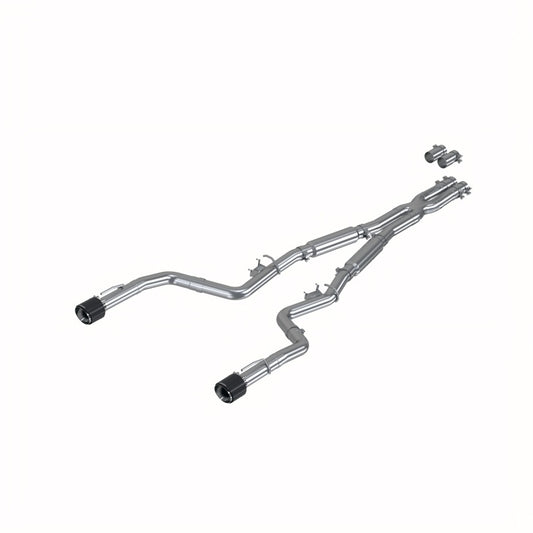 MBRP S71173CF 17-21 Charger 5.7/6.1/6.4L 3in Dual Rear Exit SS Catback Exhaust w/ Carbon Fiber Tips