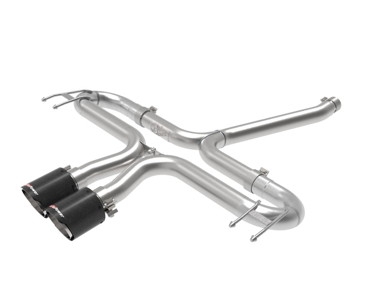 aFe 49-36625-C Takeda 2-1/2in 304 SS Axle-Back Exhaust w/Carbon Tips 17-20 Honda Civic Sport L4-1.5L (t)