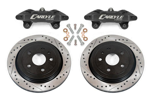 BMR Suspension DBK352 08-09 Pontiac GT Brake Kit for 15in Conversion Drilled & Slotted Rotors - Black