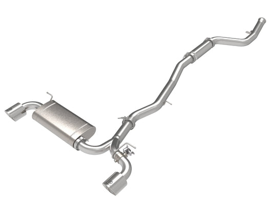 aFe 49-36050-P POWER Takeda 2021 Toyota Supra 2.0L (t) 2.5in-3in 304 SS CB Exhaust w/ Polished Tips