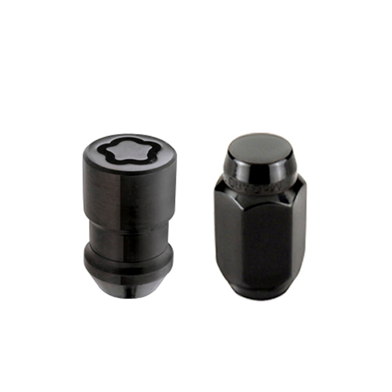 McGard 84658 6 Lug Hex Install Kit w/Locks (Cone Seat Nut) M12X1.5 / 13/16 Hex / 1.5in. Length - Black