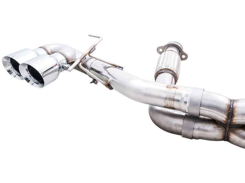 AWE Tuning 3020-42080 2020 Chevrolet Corvette (C8) Track Edition Exhaust - Quad Chrome Silver Tips