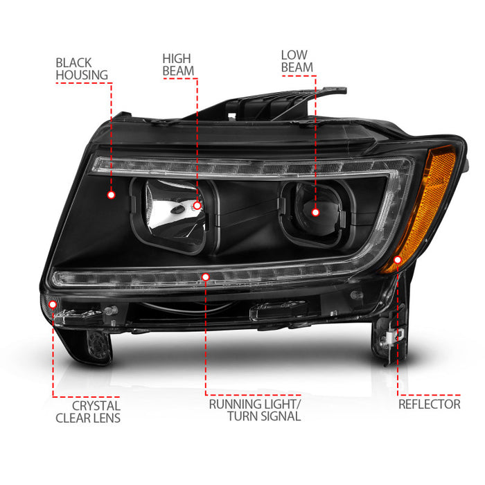ANZO 111568 ANZ LED/Projector Headlights