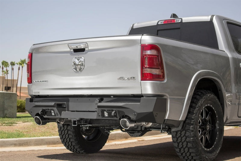 Addictive Desert Designs R551281280103 2019 RAM 1500 Hammer Stealth Fighter Rear Bumper w/ 6 Sensor Cutouts