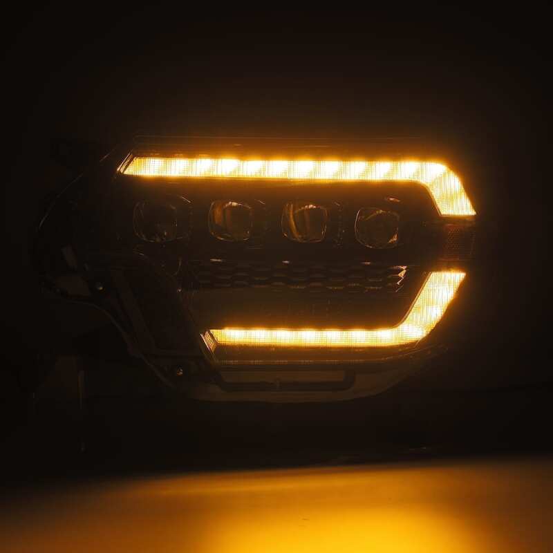 AlphaRex 880752 12-15 Toyota Tacoma NOVA LED Proj Headlights Plank Alpha Blk w/Activ Light/Seq Signal/DRL