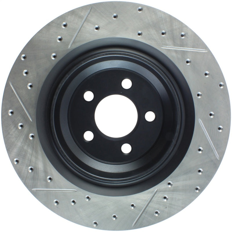 Stoptech 127.63064L StopTech SportStop 06-09 Chrysler SRT-8 Rear Left Drilled & Slotted Rotor