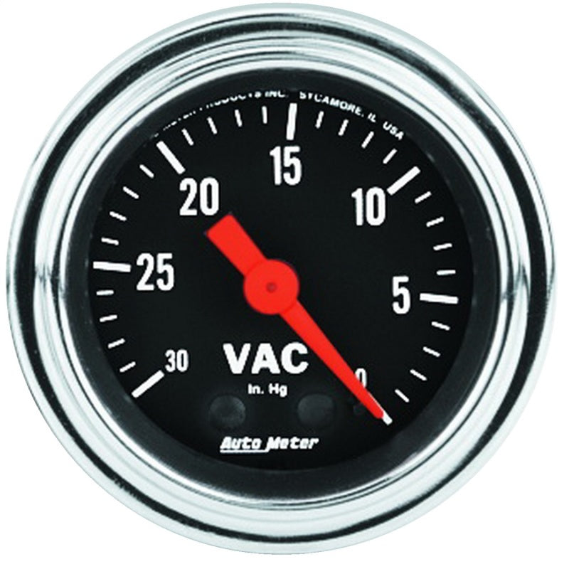 AutoMeter 2484 Gauge Vacuum 2-1/16in. 30Inhg Mechanical Traditional Chrome