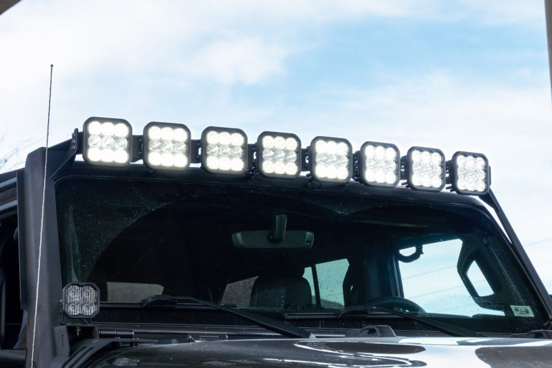 Diode Dynamics DD7262 Jeep JL SS5 Pro CrossLink Windshield - White Combo Lightbar Kit