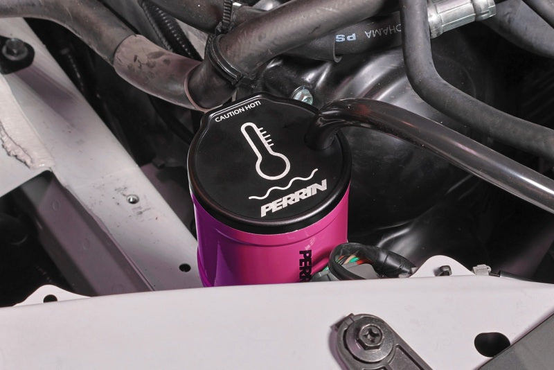 Perrin Performance ASM-ENG-505HP PERRIN 02-25 Subaru WRX / 04-21 STI / 13-25 BRZ/GR86/FRS/86 Coolant Overflow Tank - Hyper Pink