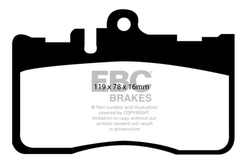 EBC DP41622R 01-06 Lexus LS430 4.3 Yellowstuff Front Brake Pads