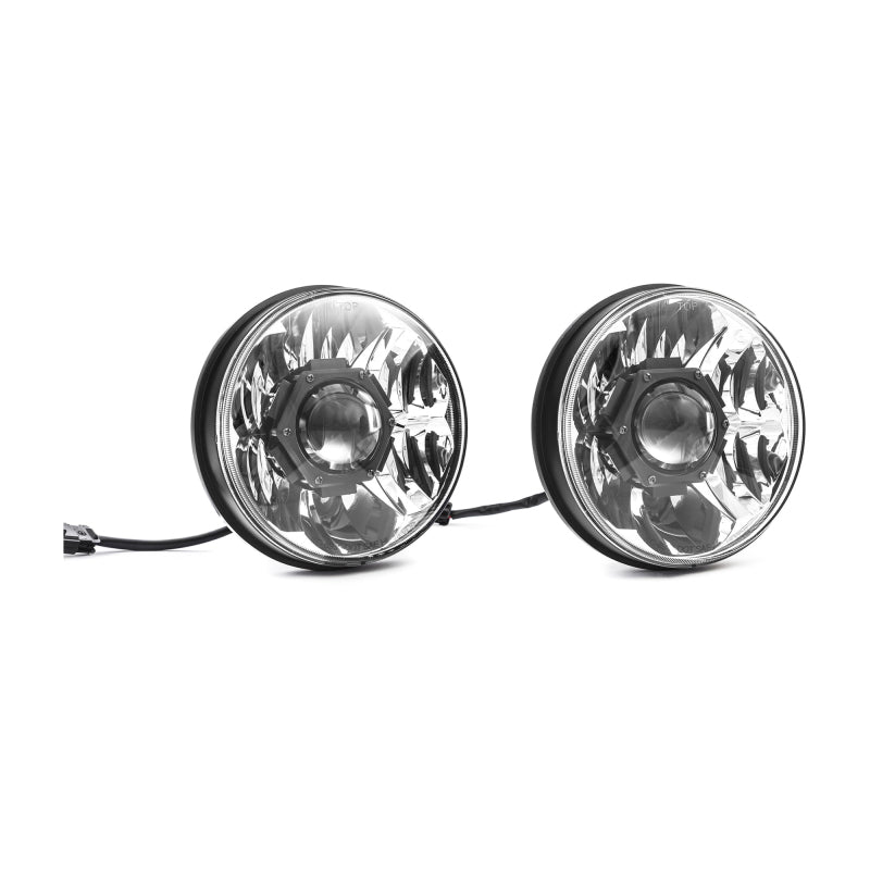 KC HiLiTES 42342 18-20 Jeep JL/JT 7in. Gravity LED Pro DOT Approved Replac. Headlight (Pair Pack Sys)