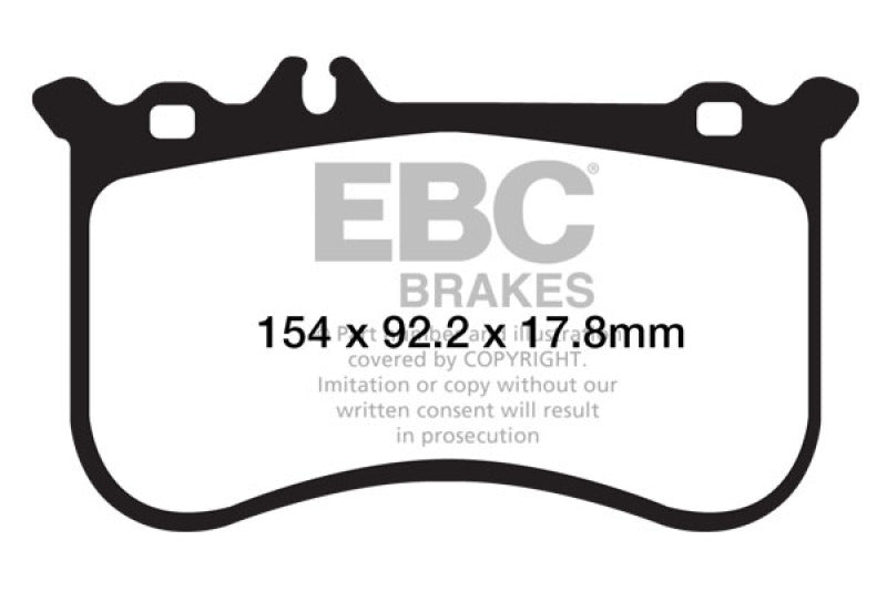 EBC DP42138R 10-11 Mercedes-Benz CL550 5.5 AMG Sport Pkg Yellowstuff Front Brake Pads