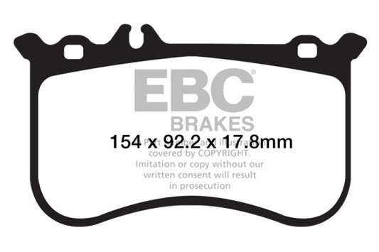 EBC DP42138R 10-11 Mercedes-Benz CL550 5.5 AMG Sport Pkg Yellowstuff Front Brake Pads