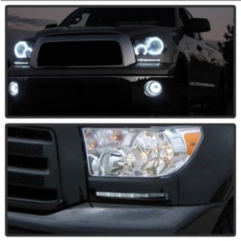 SPYDER 5077738 Spyder Toyota Tundra 07-13 Daytime LED Running Lights wo/switch Silver FL-DRL-TTU07-SIL