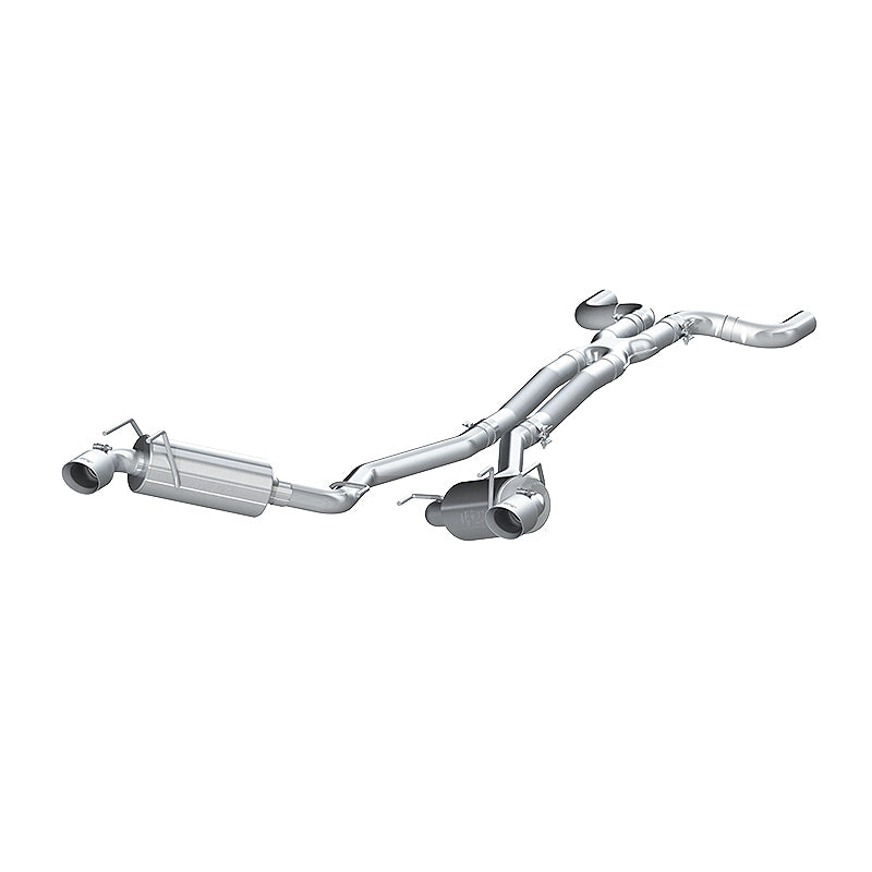 MBRP S7020304 2010 Chev Camaro V6 3.6L Dual Cat Back Round Tips (11 Conv. MUST purchase mbrpAD1710)