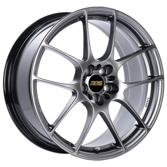 BBS RF516DBK RF 18x8 5x112 ET45 Diamond Black Wheel -82mm PFS/Clip Required