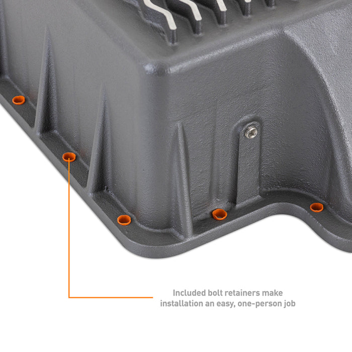 Mishimoto MMTP-F2D-89 89-10 Powerstroke E4OD 4R100 5R110 Trans Pan Cast GR