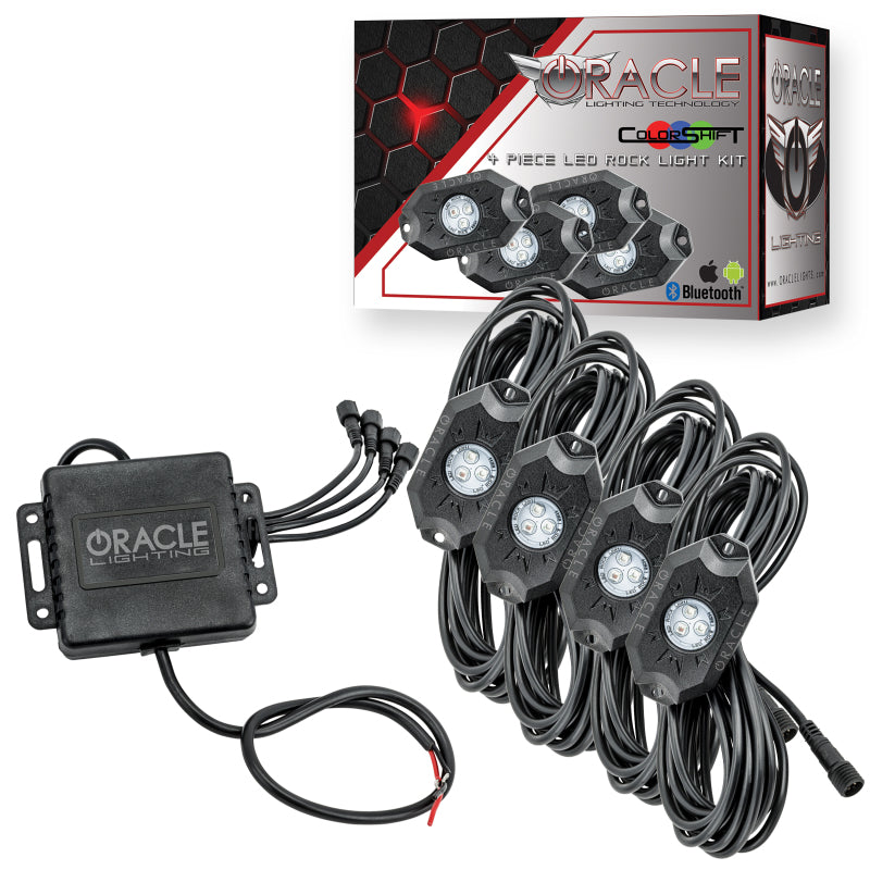 ORACLE Lighting 5796-333 Oracle Bluetooth Underbody Rock Light Kit - 4 PCS - ColorSHIFT