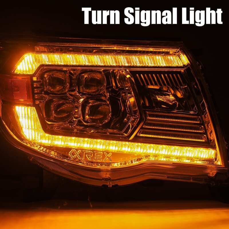 AlphaRex 880744 05-11 Toyota Tacoma NOVA LED Projector Headlights Plank Style Black w/Activation Light/DRL
