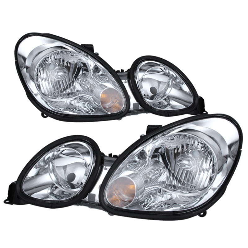 SPYDER 9026928 xTune Lexus GS300/GS400/GS430 98-05 Halogen Only Crystal Headlights Chrome HD-JH-LGS98-C