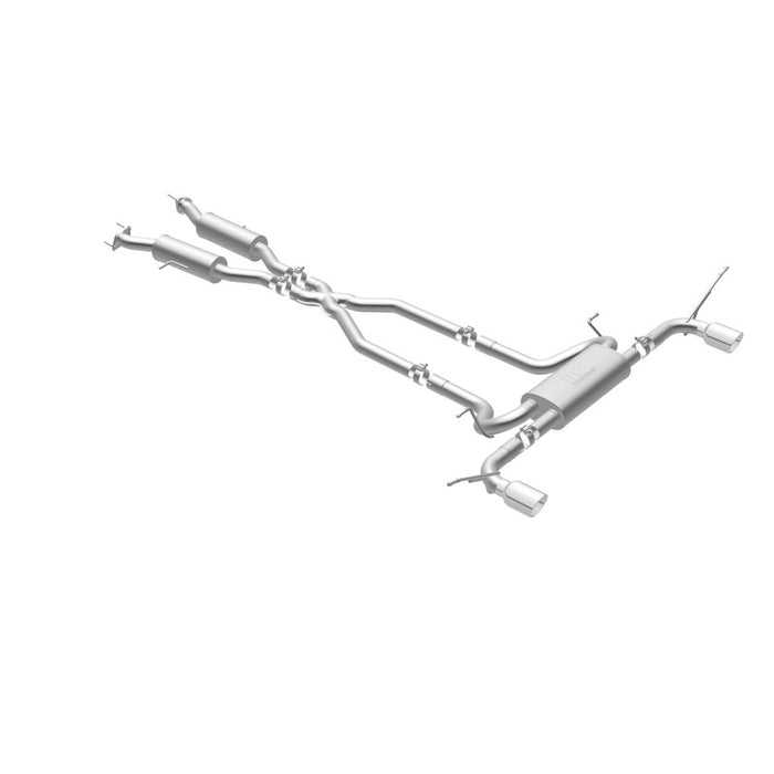 Magnaflow 19216 MagnaFlow Cat-Back SS 2.5in Dual Split Rear 4in Black Tip 11-16 Jeep Grand Cherokee 5.7L V8/3.6L V6
