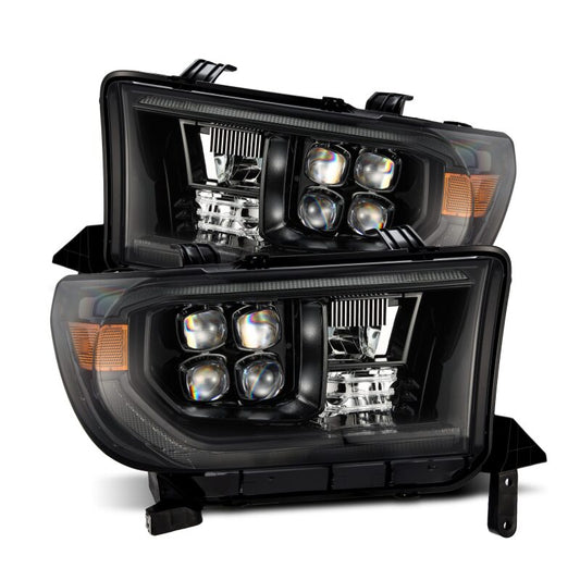 AlphaRex 880820 07-13 Toyota Tundra NOVA LED Proj Headlights Alpha-Black w/Activ Light/Seq Signal/DRL