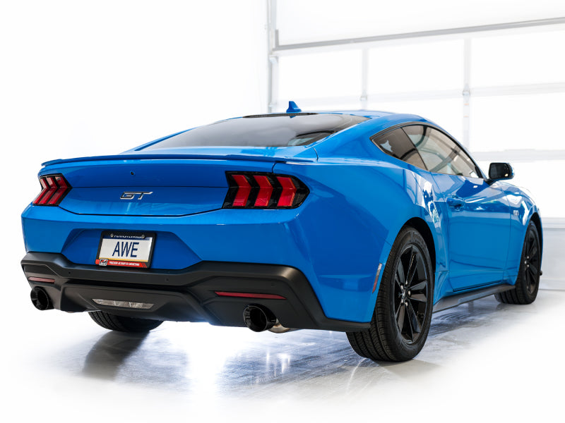 AWE Tuning 3020-33650 AWE 2024 Ford Mustang GT Fastback S650 RWD Track Edition Catback Exhaust w/ Dual Diamond Black Tips