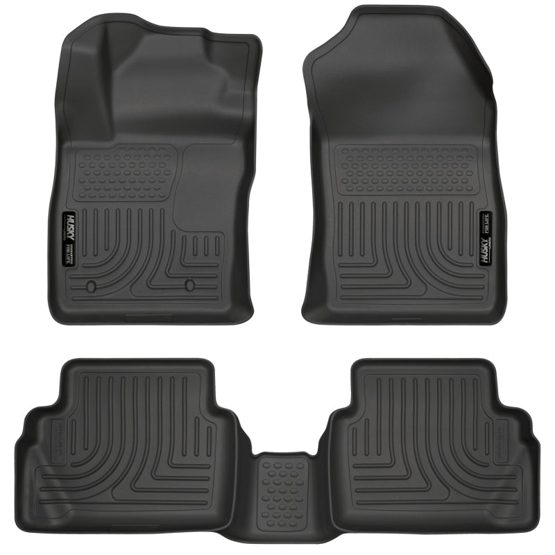 Husky Liners 98751 11-12 Ford Fiesta WeatherBeater Combo Black Floor Liners