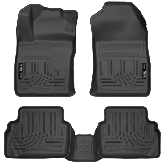 Husky Liners 98751 11-12 Ford Fiesta WeatherBeater Combo Black Floor Liners