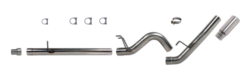 Diamond Eye Performance K4360A Diamond Eye KIT 4in DPF-BACK SGL AL 08-09 6 4L F250/F350 PCKGD BX46X14X14OD EL-PL 44inX13 5inX13 5in