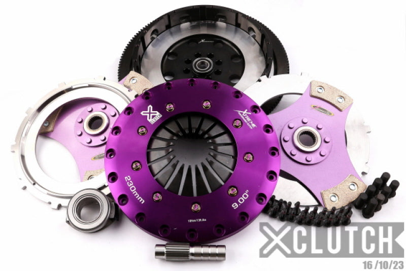 XCLUTCH XKHN23537-2E XClutch 17-21 Honda Civic Type R 2.0L 9in Twin Solid Ceramic Clutch Kit