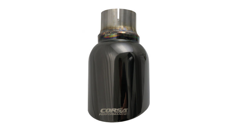 CORSA Performance TK007BLK Corsa 2011-2024 Single Universal 2.5in Inlet / 4.5in Outlet Black PVD Pro-Series Tip Kit