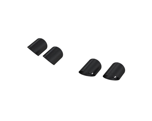 MBRP T5198BLK 15-24 Ford Mustang T304 SS 4in OD / 6.5in Length Quad Tip Cover Kit - Black Tip