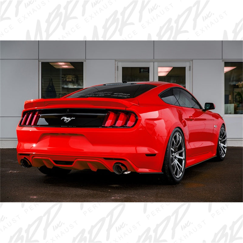 MBRP S7275409 15-18 Ford Mustang EcoBoost 2.3L T409 3in Cat Back Dual Split Rear Exit (Race Version)