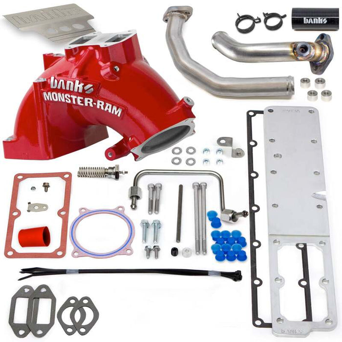Banks Power 42805-R 19-24 RAM 3500/4500/5500 6.7L Diesel Monster-RAM Intake System w/Fuel Line - Red