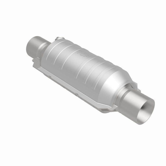Magnaflow 51304 MagnaFlow Conv Univ 2in Inlet/Outlet Center/Center Round 11in Body L x 5.125in W x 15in Overall L