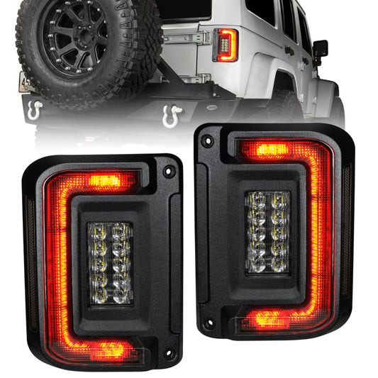 ORACLE Lighting 5891-504-T Oracle 07-17 Jeep Wrangler JK Flush Mount LED Tail Lights - Tinted