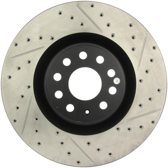 Stoptech 127.33112L StopTech 09 VW Passat CC / 06-09 Passat Slotted & Drilled Left Front Rotor