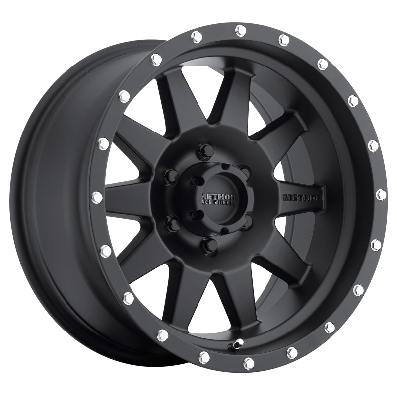 Method Wheels MR30178560500 Method MR301 The Standard 17x8.5 0mm Offset 6x5.5 108mm CB Matte Black Wheel