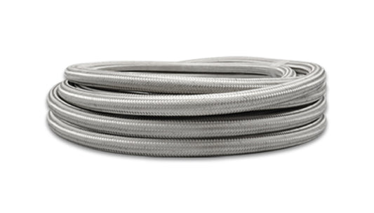 Vibrant 18426 SS Braided Flex Hose with PTFE Liner -6 AN 0.32in ID (20 foot roll)