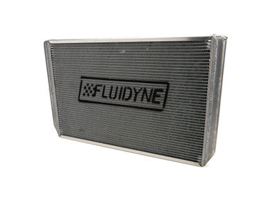 Fluidyne Performance DUNRGM.SLM.CLOSED Radiator Dbl 29x18 W/Oil Cooler Closed GM