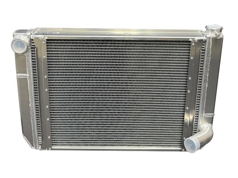 Fluidyne Performance Radiator Dbl 29X18 W/Oil Cooler Fan W/ Fill Neck DUNMGM.SLM.OPENV2