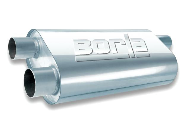 Borla 40670 3in Inlet/Dual 2.25in Outlet Center/Dual Oval ProXS Muffler