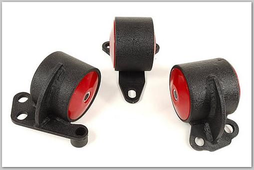 Innovative Mounts 19550-60A Innovative 92-95 Civic B/D Series Black Steel Mounts 60A Bushings (2 Bolt)