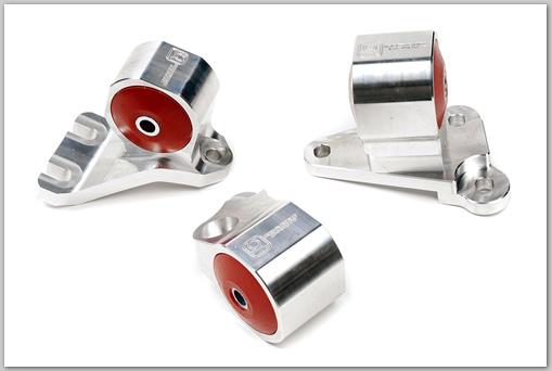 Innovative Mounts B19350-60A Innovative 90-91/92-93 Acura Integra GS-R Silver Aluminum Billet Mount Kit 60A Bushings (Cable)